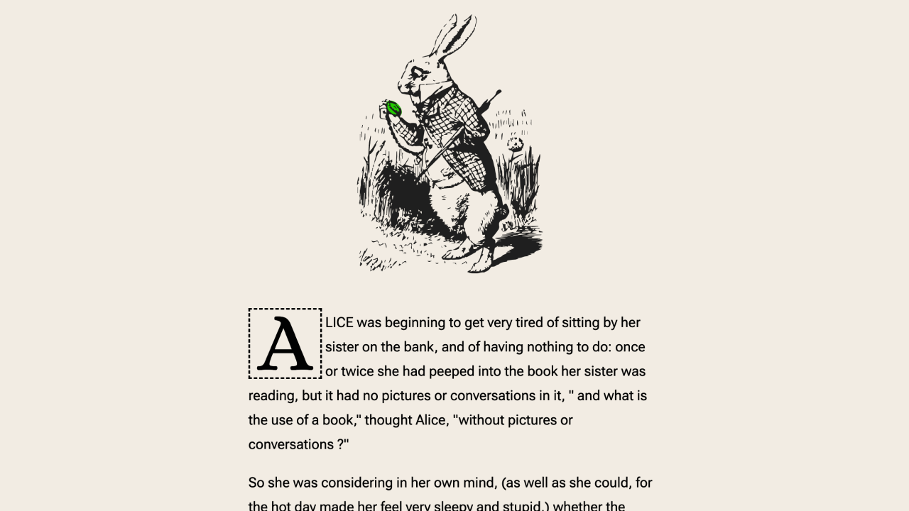 First Letter Styling